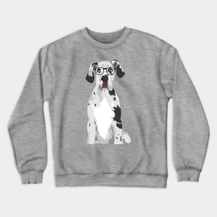 Hipster Great Dane T-Shirt for Dog Lovers Crewneck Sweatshirt